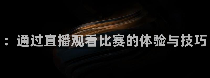 ：通过直播观看比赛的体验与技巧