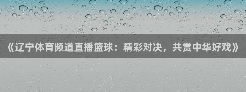 《辽宁体育频道直播篮球：精彩对决，共赏中华好戏》